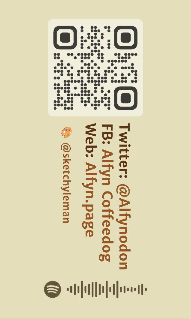 Edition 03 name card back by @sketchyleman